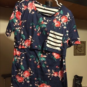 Maternity breastfeeding shirt